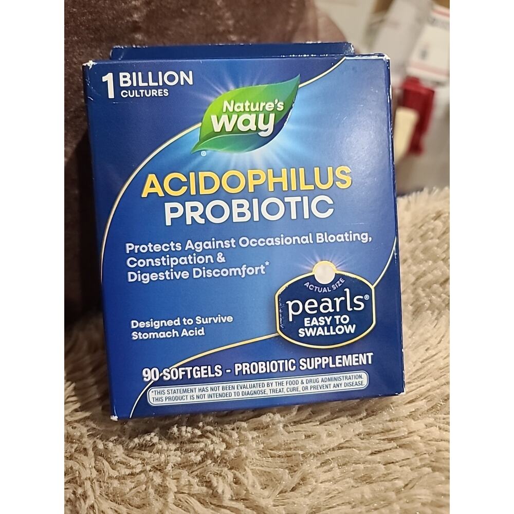 Nature’s Way Acidophilus Probiotic Pearls, 1 Billion 90 Softgels